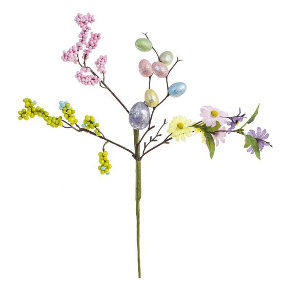 Ветка искусственная "Пасхальная", L17 W5 H36 см