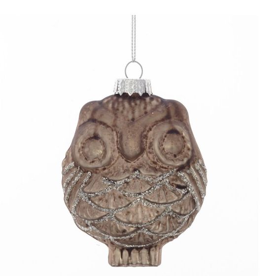 Украшение новогоднее &quot;Сова&quot;,  L7 W5,5 H9 см, 2в.