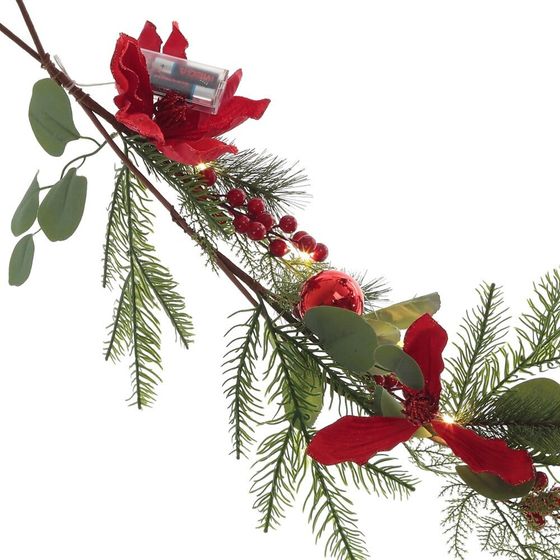 Изделие декоративное &quot;Гирлянда&quot; (подсвет, 2хАА, н/п), L23 W23 H157 см