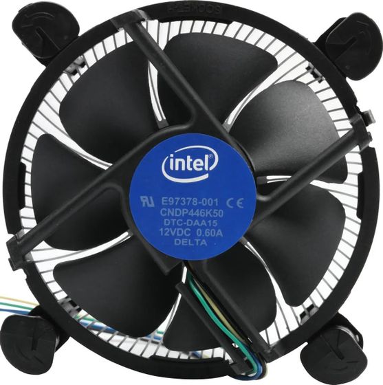 Кулер для процессора Intel E97378 Soc-1151/1200 4-pin 18-38dB Al+Cu 95W 240gr brown box
