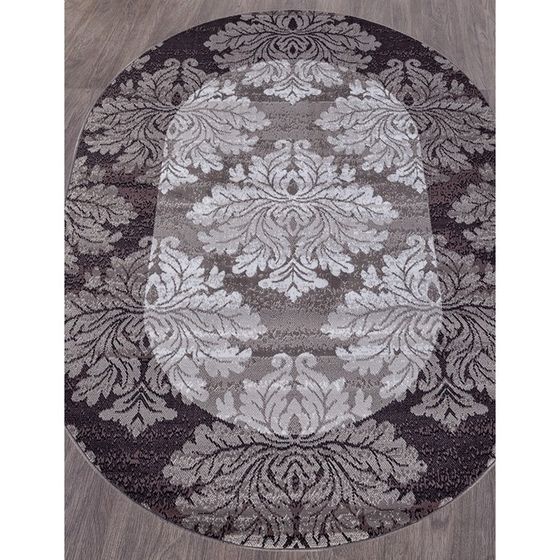 Ковёр овальный Merinos Silver, размер 200x400 см, цвет gray-purple