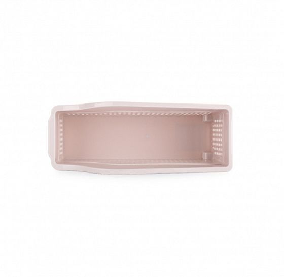 Контейнер Лофт на колесах узкий 355х130х170мм пудра