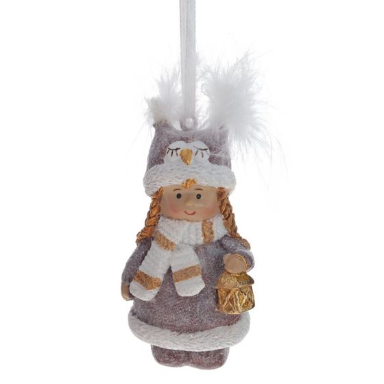 Изделие декоративное подвесное &quot;Девочка&quot;, L4,5 W3,5 H8 см, 2в.