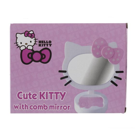 Зеркало настольное с расческой, L19 W11 H22 см