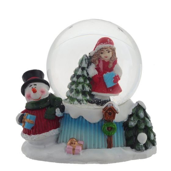 Фигурка декор в стекл шаре &quot;Девочка&quot;, D4,5 см, L6,5 W6,5 H6 см, 2в.