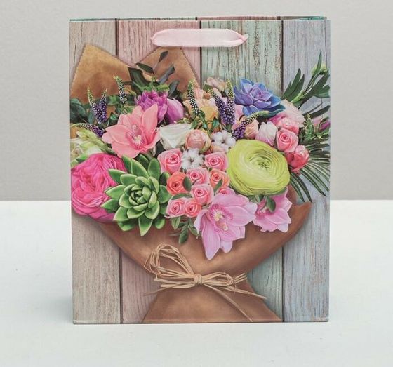 НАБОР 5 ШТУК - Пакет ламинированный вертикальный «Поздравляю!», ML 23 × 27 × 11,5 см