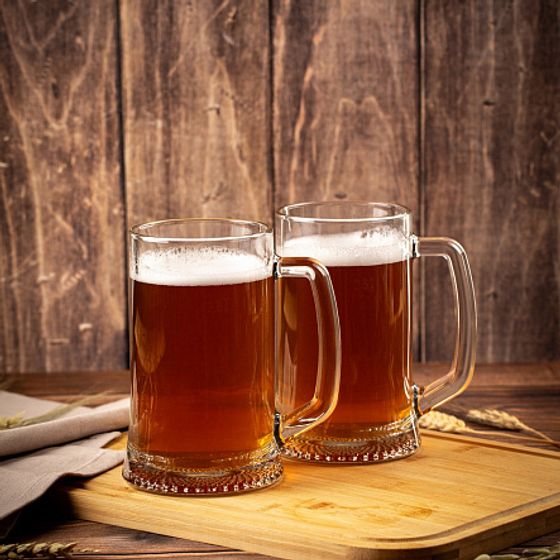 Набор кружек ВРЕМЯ ДЕГУСТАЦИЙ ПИВНАЯ КРУЖКА 500мл 2шт