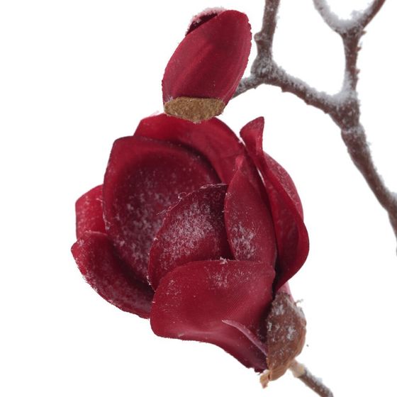 Цветок искусственный &quot;Снежная магнолия&quot;, L28 W11 H90 см