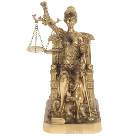 Фигурка декоративная &quot;Фемида&quot;, Д12 Ш13 В24 см