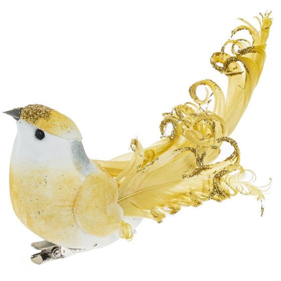 Изделие декоративное &quot;Птичка&quot;, L12 W4 H5,5 см, 2в.