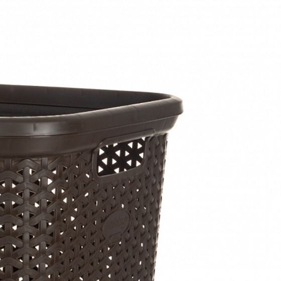 Корзина для белья RATTAN коричневая 35л