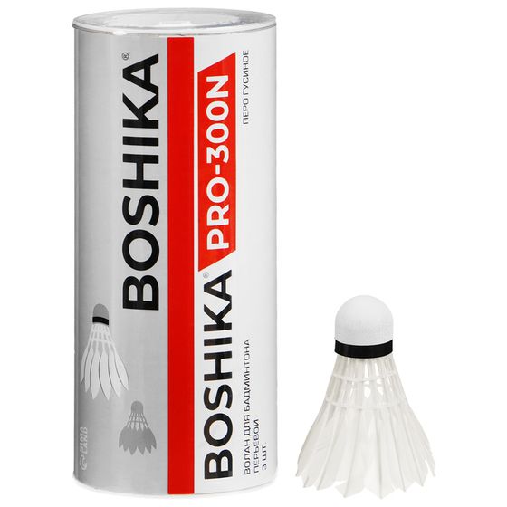 Волан BOSHIKA 300N, 3 шт., перо