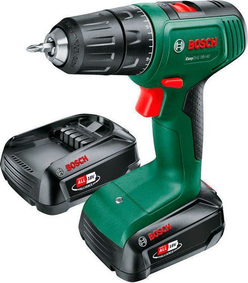Дрель-шуруповерт аккумуляторная Bosch Easydrill 18V-40 18В 2АКБ 1.5Ач и ЗУ (кейс) (06039D8002)