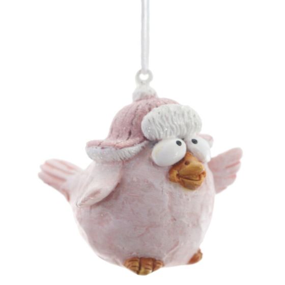 Фигурка декоративная подвесная "Птичка",   L5 W5,5 H5 см, 2в.