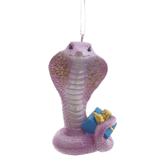 Фигурка декоративная подвесная &quot;Змея&quot;, L4 W4 H7 см, 4в.