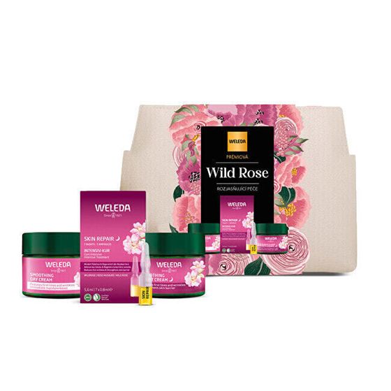 Wild rose and white tea brightening skin care gift set