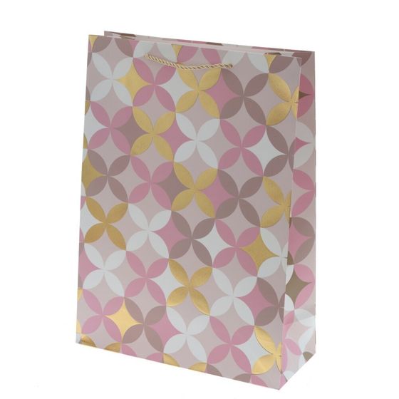 Пакет подарочный (бумага 210г/м2, блок микс 12шт), L30 W12 H41,5 см, 4в.