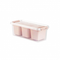 Контейнер для хранения GRAND розовый 3 секции 11.3x27.3x9см высокий