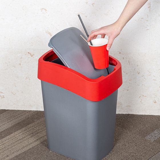 Контейнер для мусора FLIP BIN 25л красный
