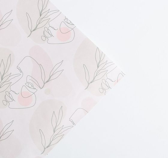 !09 Бумага крафт (набор 4 листа) «Силуэты» 50 × 70 см.