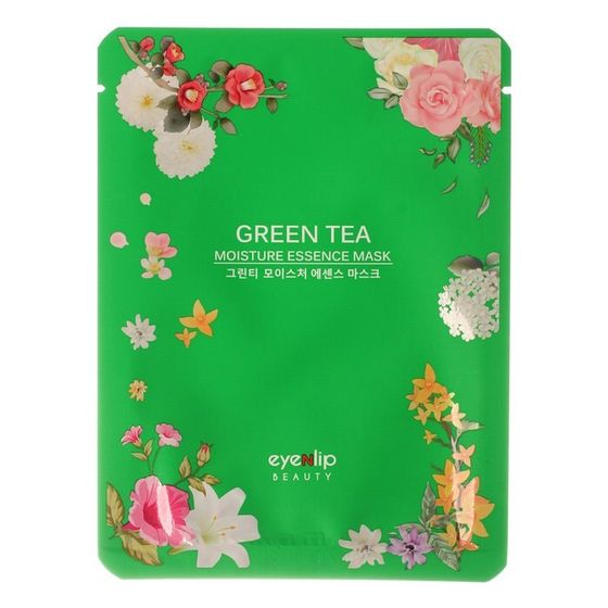 Маска для лица тканевая Eyenlip Moisture Essence Mask Green Tea, 25 мл