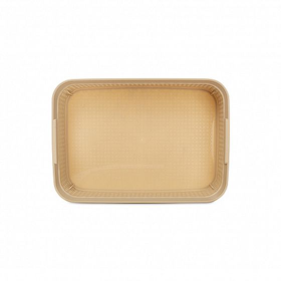 Корзина для хранения DIAMOND латте 17.5х24.5х6.5см