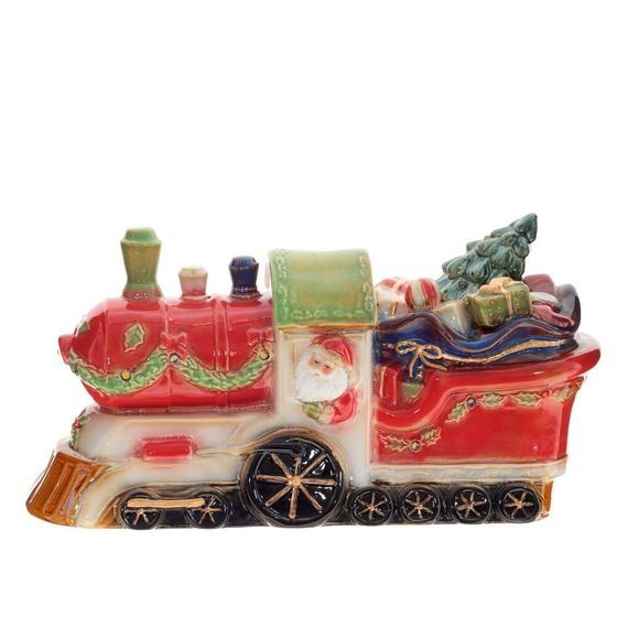 Фигурка декоративная с подсветкой &quot;Поезд&quot; (3хАА, н/п), L35 W11,5 H18,5 см