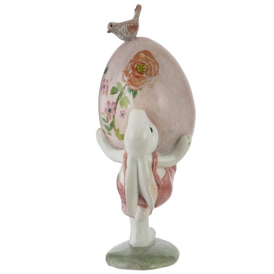 Фигурка декоративная "Заяц с яйцом", L11 W7,5 H20 см