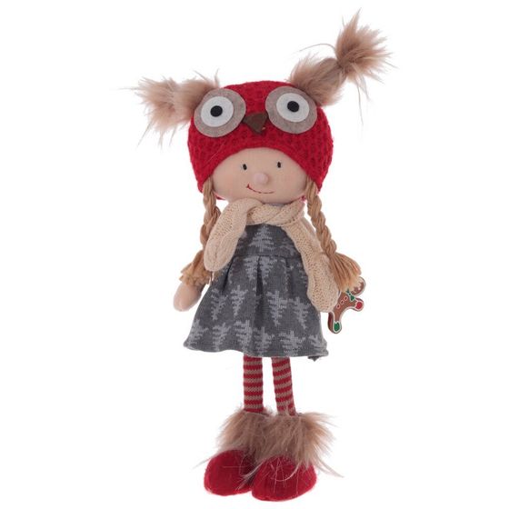 Игрушка набивная &quot;Девочка&quot;, L15 W8 H42/37,5 см, 2в.