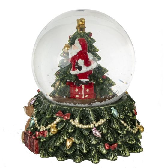 Фигурка декор в стекл шаре &quot;Дед Мороз&quot; (подсвет, 3хLR44), D 6.5 см, L7,5 W7,5 H8,5 см,