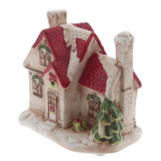 Фигурка декоративная &quot;Домик&quot; с подсветкой и музыкой (АААх3 н/п), L19,5 W12,5 H18,5 см