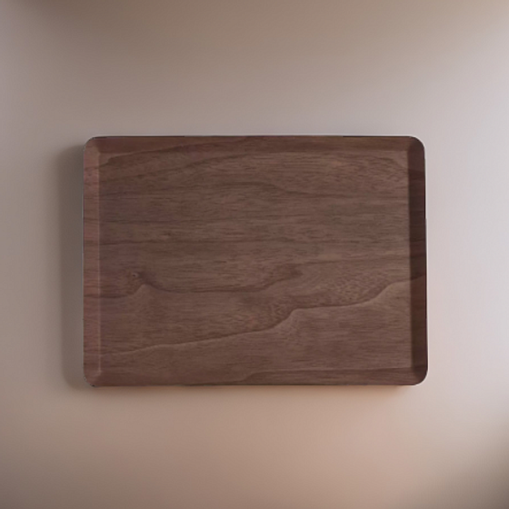 Поднос плоский NON-SLIP темный 27х20см