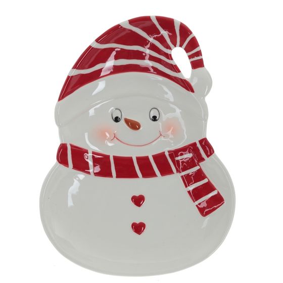 Тарелка &quot;Снеговик&quot;, L17 W23 H2,5 см