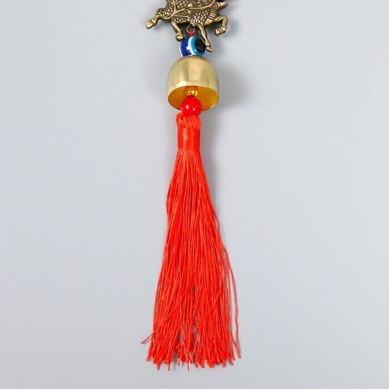 !09 Колокольчик металл &quot;Цилинь (Кирин)&quot; 1 колокол 18х4,5х3 см.