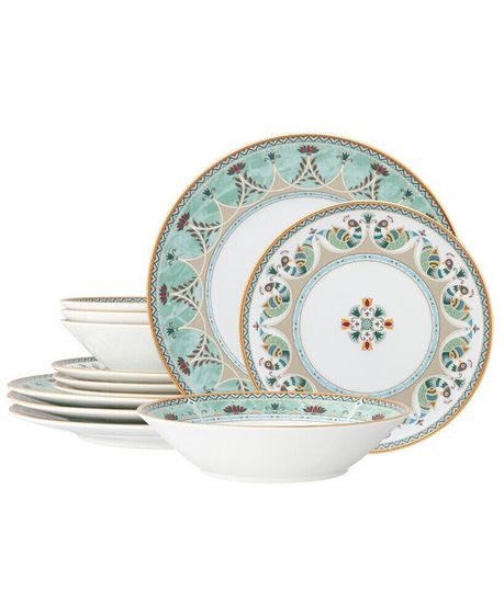 Serene Garden 12 Piece Set, Service for 4