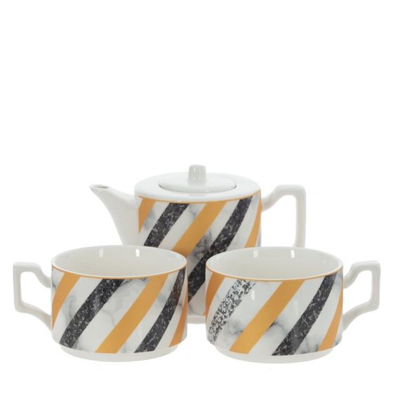 Набор чайный 2 перс. 3 предм. (чашка 250 мл, чайник 450 мл), L15 W9 H21 см