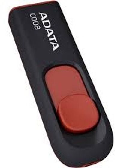 Флеш диск 64Gb ADATA Classic C008 (AC008-64G-RKD) USB2.0 красный/черный