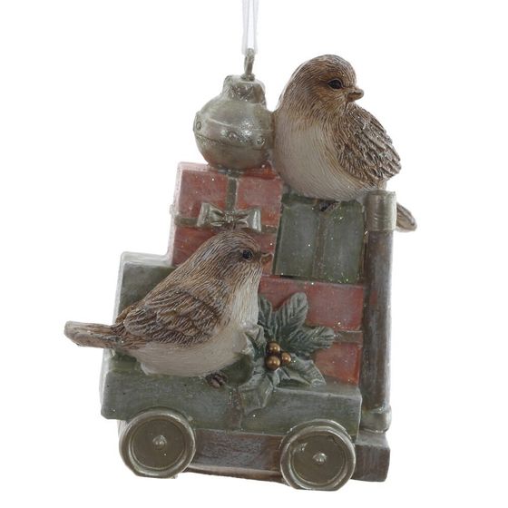 Фигурка декоративная подвесная "Птички", 2в., L6,5 W3,5 H8,5 см, 2в.