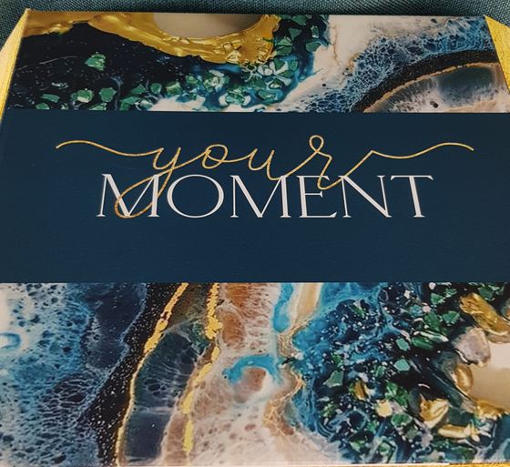 !Коробка для подарков &quot;Your moment&quot; 30x30x18 см. Цвет бирюзовый