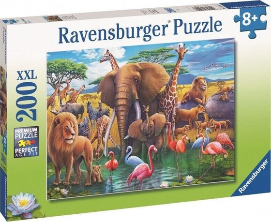Детский пазл Ravensburger 2D Дикие животные 200 деталей