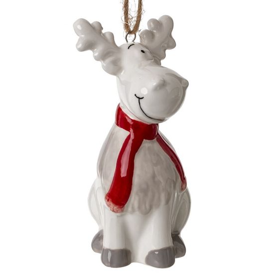 Фигурка декоративная подвесная &quot;Олень&quot;,   L4 W4 H9 см, 3в.
