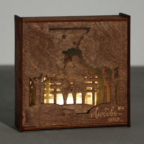 !09 Ночник "Смотреть на звезды вместе" 15х15 см