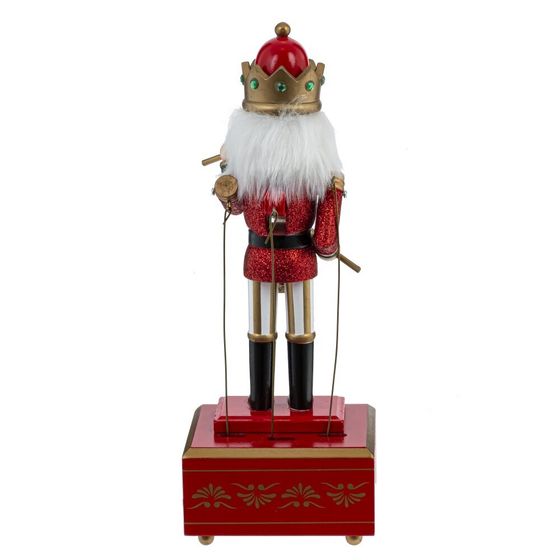 Фигурка декоративная &quot;Щелкунчик&quot; с музыкой и движением, L11,5 W11 H31,5 см