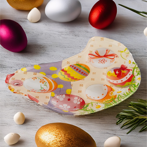 Тарелка КУРОЧКА для 6 яиц