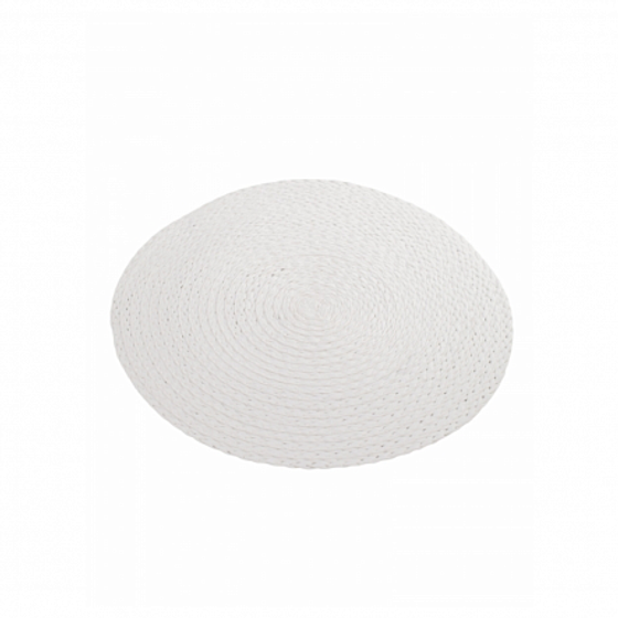 Сервировочная салфетка WHITEWEAVE плетеная, белая 38см