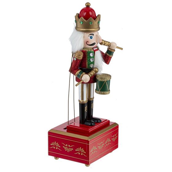 Фигурка декоративная &quot;Щелкунчик&quot; с музыкой и движением, L11,5 W11 H31,5 см