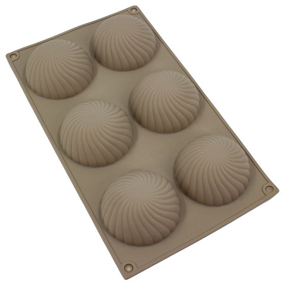 Форма для выпечки силиконовая 6 ячеек, 30*17*3см