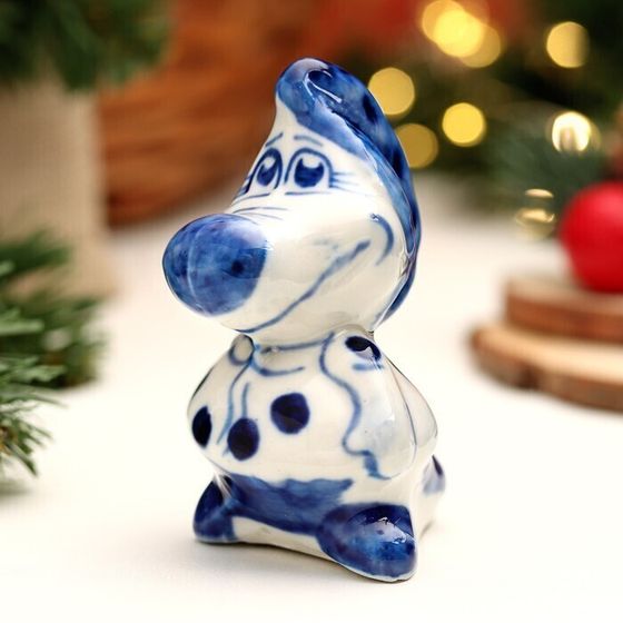 !09 Сувенир(набор 2 штуки) "Дракоша Дымка", гжель