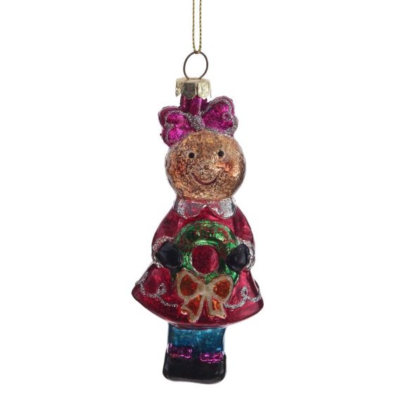 Украшение новогоднее &quot;Пряничный человечек&quot;, L5 W3 H12,5 см, 2в.