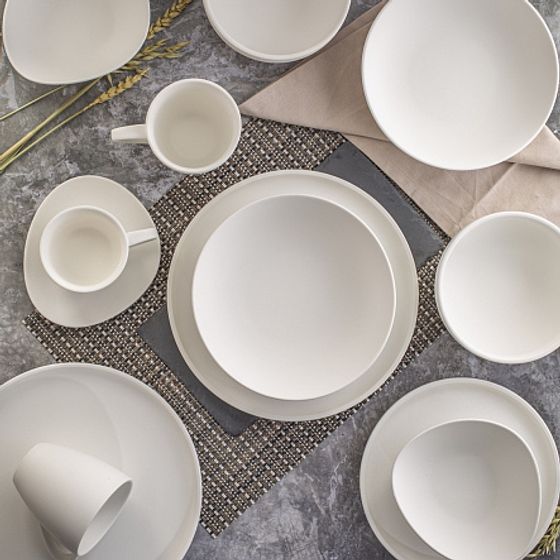 Тарелка суповая ROCK WHITE 20см